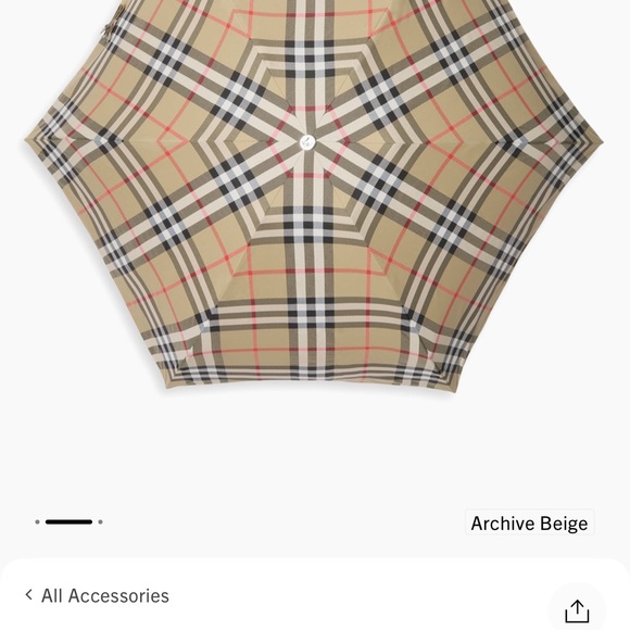 Burberry Plaid Umbrella with cover - Picture 2 of 4